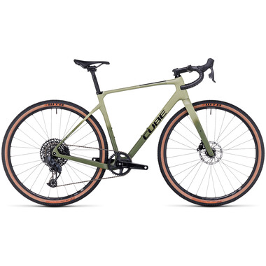 Bicicleta de Gravel CUBE NUROAD C:62 SLX Sram Rival-GX Eagle AXS 40 dientes Verde oliva 2023 0